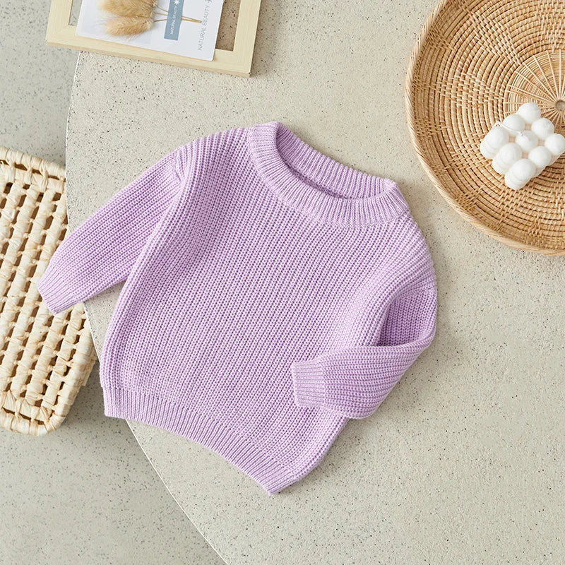 Suefunskry Newborn Unisex Knitted Long Sleeve Sweater