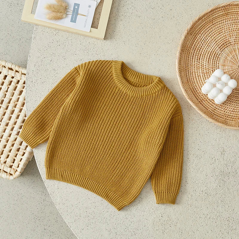 Suefunskry Newborn Unisex Knitted Long Sleeve Sweater
