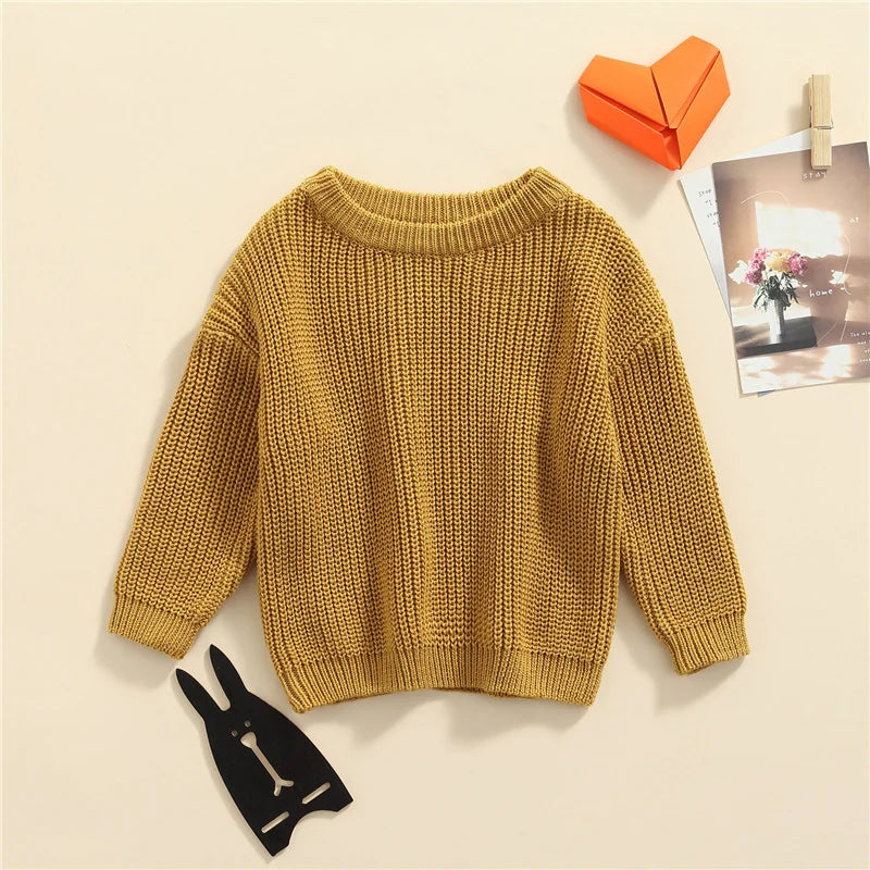 Suefunskry Newborn Unisex Knitted Long Sleeve Sweater