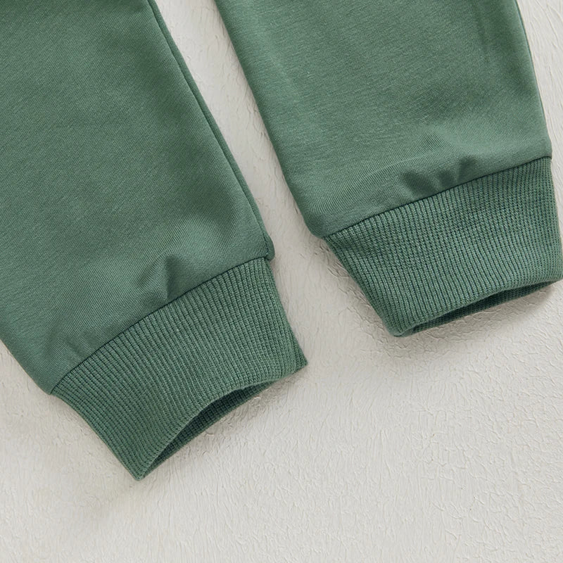 Pudcoco Toddler Boy 2 Piece Fall Outfit Sweatshirt Pants Set