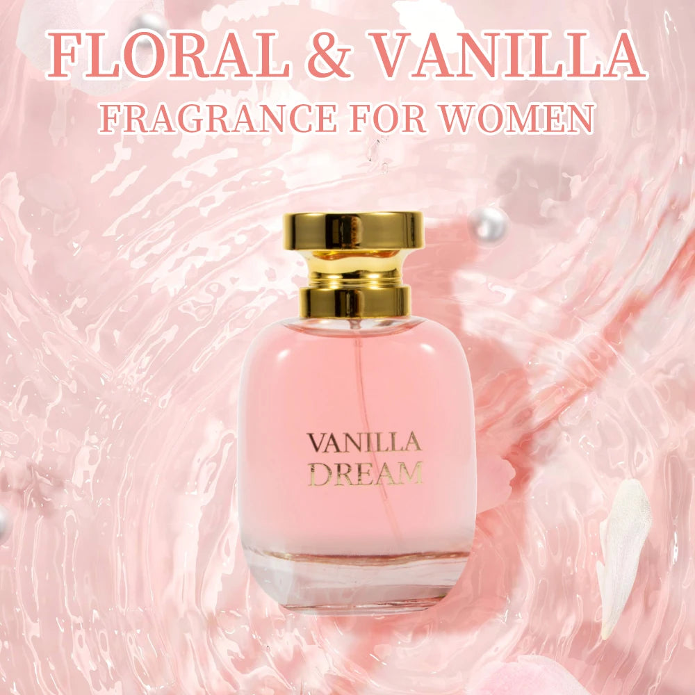 VANILLA DREAM Women's EDP 3.4 Ounce (Pack of 1) Eau de Parfum for Women Women's Fragrance Long Lasting Perfume for Women