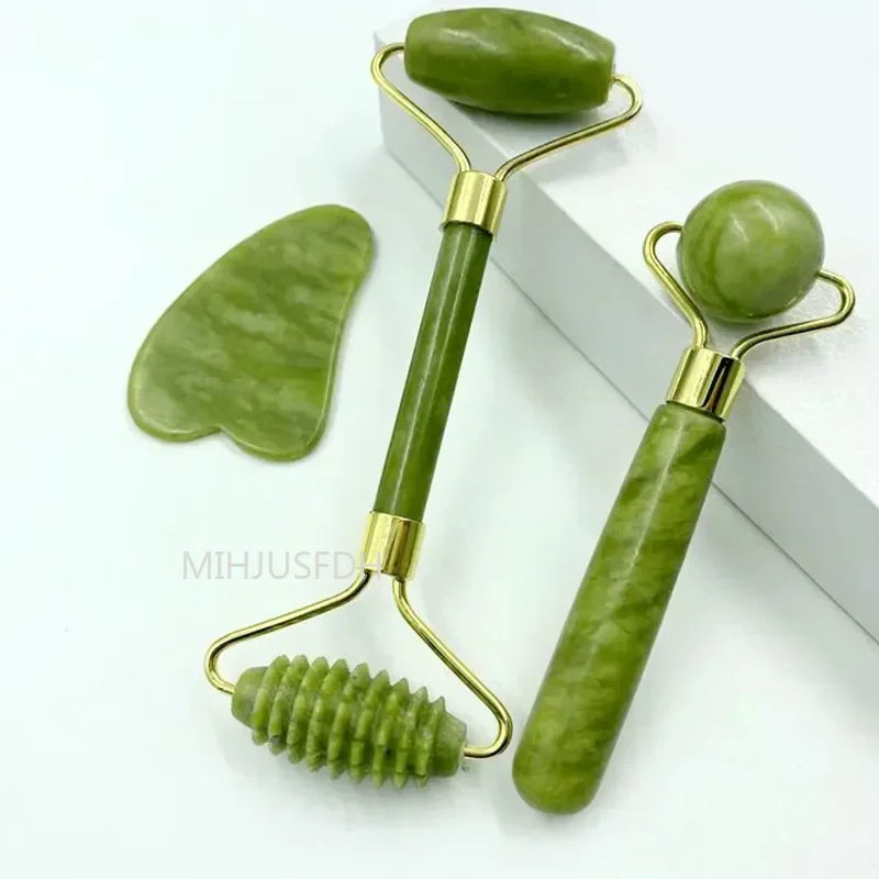 MIHJUSFDH Jade Roller Massager for Face Body Back Massage