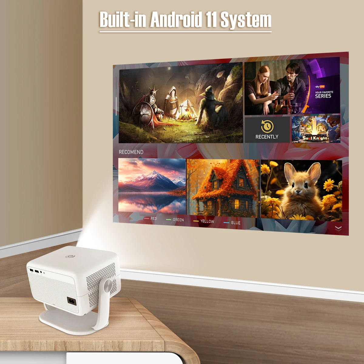 Magcubic 650 ANSI Auto Focus Portable Projector WiFi6