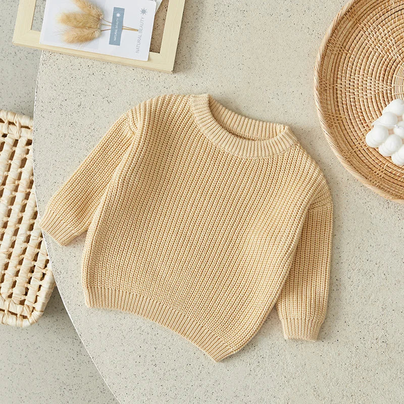 Suefunskry Newborn Unisex Knitted Long Sleeve Sweater