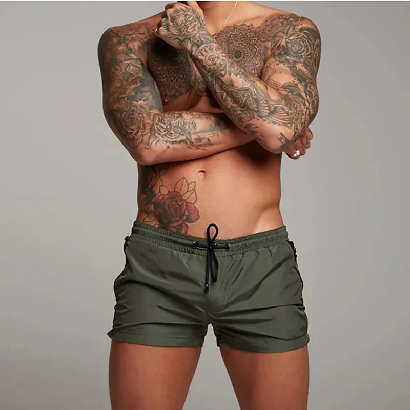 Mens Swimming Trunks Fashion Summer Swimwear Beach Shorts