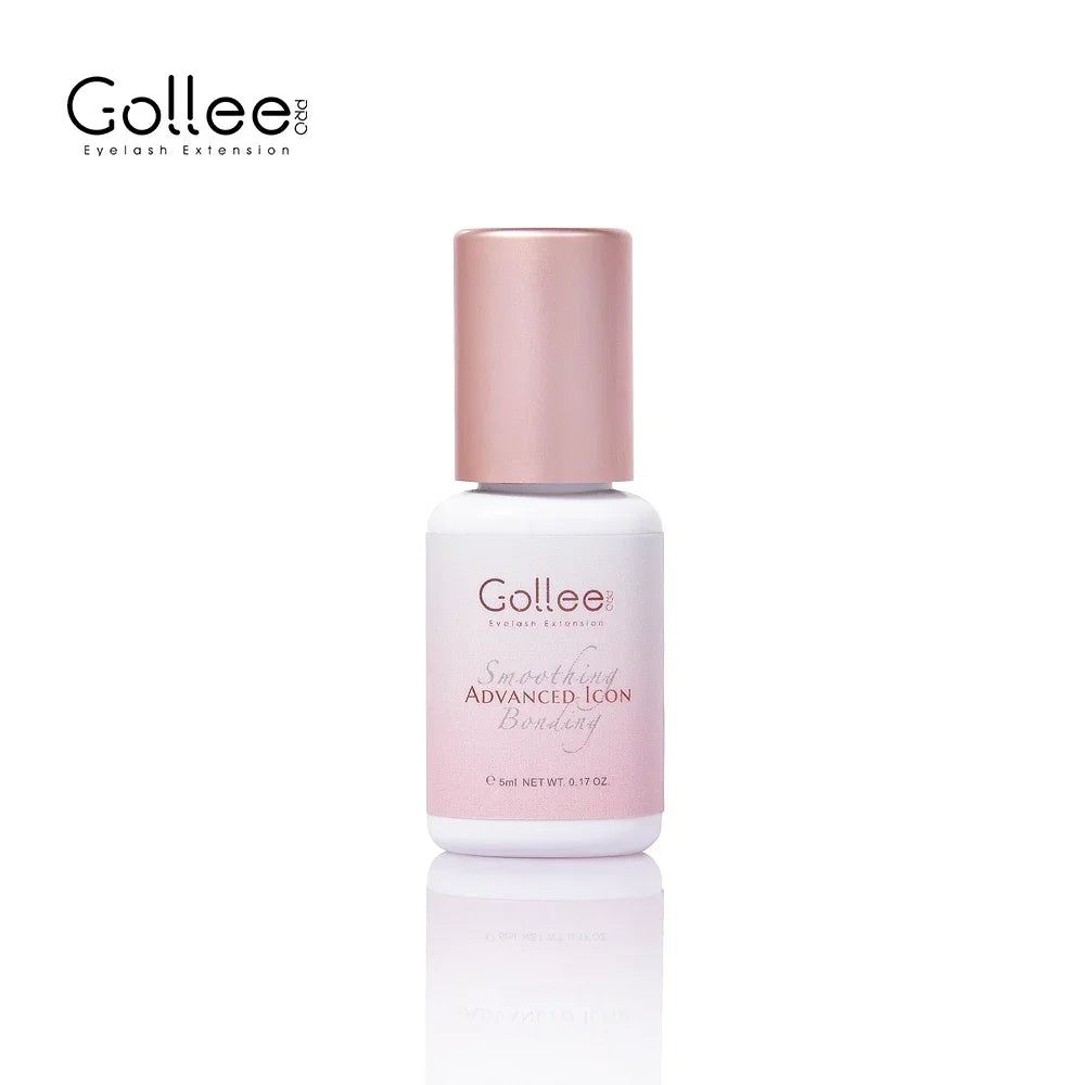 Gollee Pink Adhesive Eyelash Extension Glue 5ml Lashes Adhesive for Volume Lashes Individual Lashes Wholesale Price Own Logo
