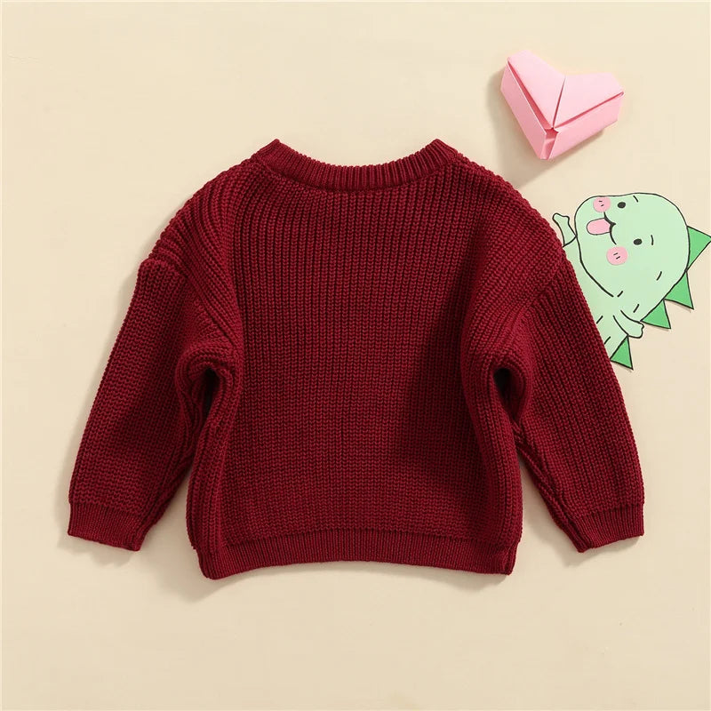 Suefunskry Newborn Unisex Knitted Long Sleeve Sweater