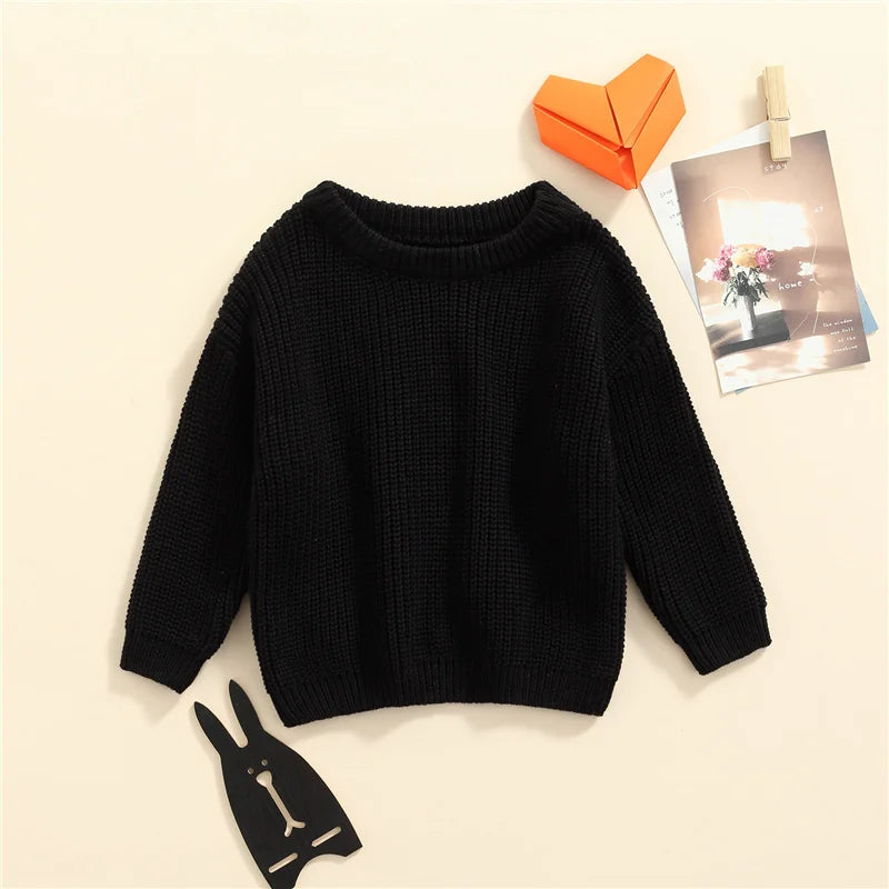 Suefunskry Newborn Unisex Knitted Long Sleeve Sweater