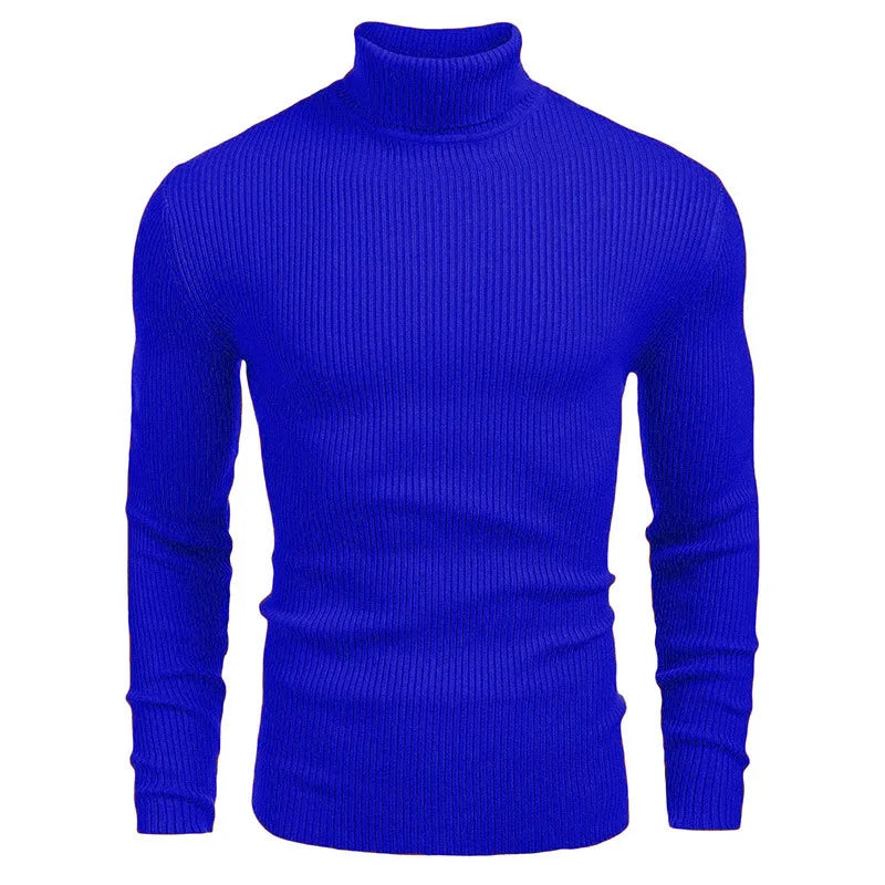 Hallolilla Men's Turtleneck Knit Sweater