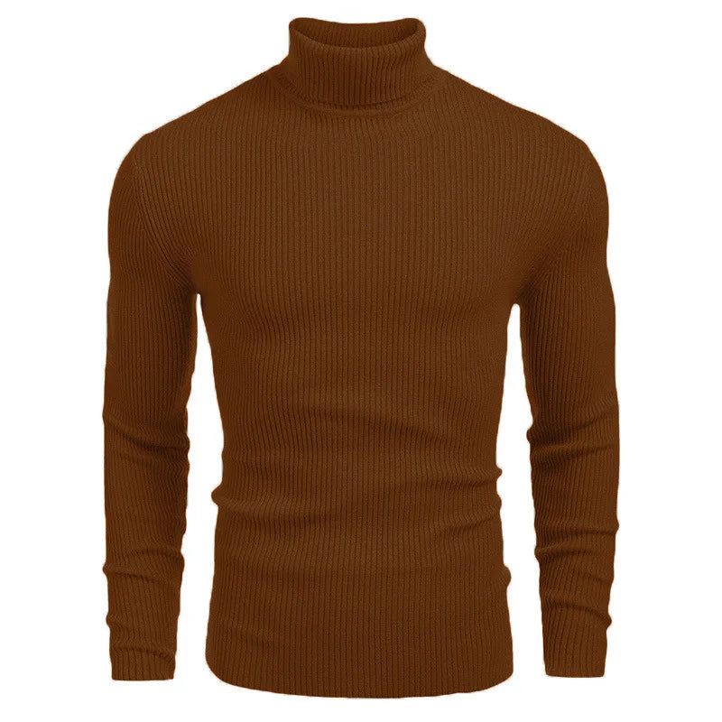 Hallolilla Men's Turtleneck Knit Sweater