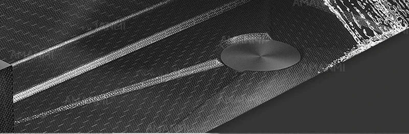 MYQualife 304 Stainless Steel Waterfall Kitchen Faucet Set With Digital Display