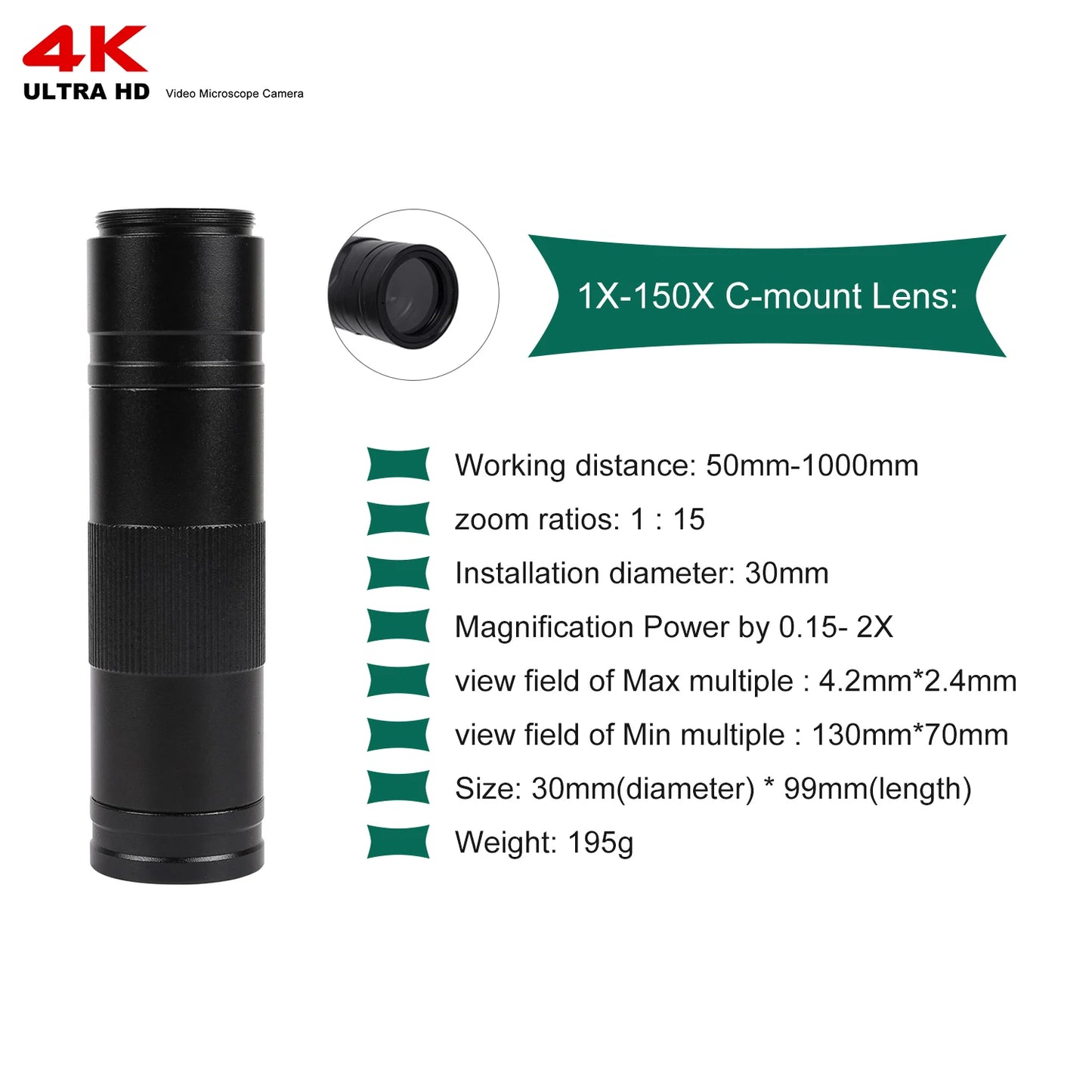 YIZHAN 48MP 4K Soldering Microscope With HDMI Camera USB Software