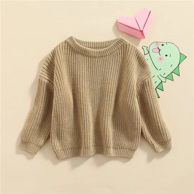 Suefunskry Newborn Unisex Knitted Long Sleeve Sweater