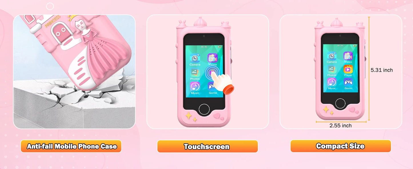 DIAMOOKYCN Kids Smart Phone Toy Educational Camera For Kids