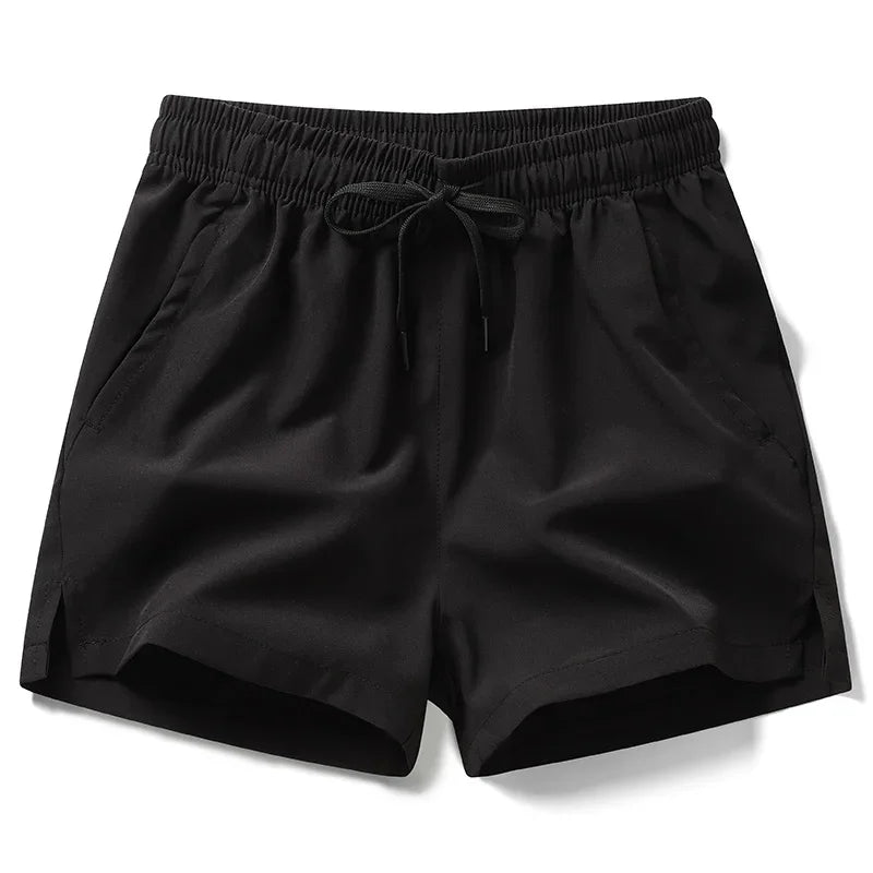 Summer Mens Sports Shorts Solid Color Casual Jogging Beach