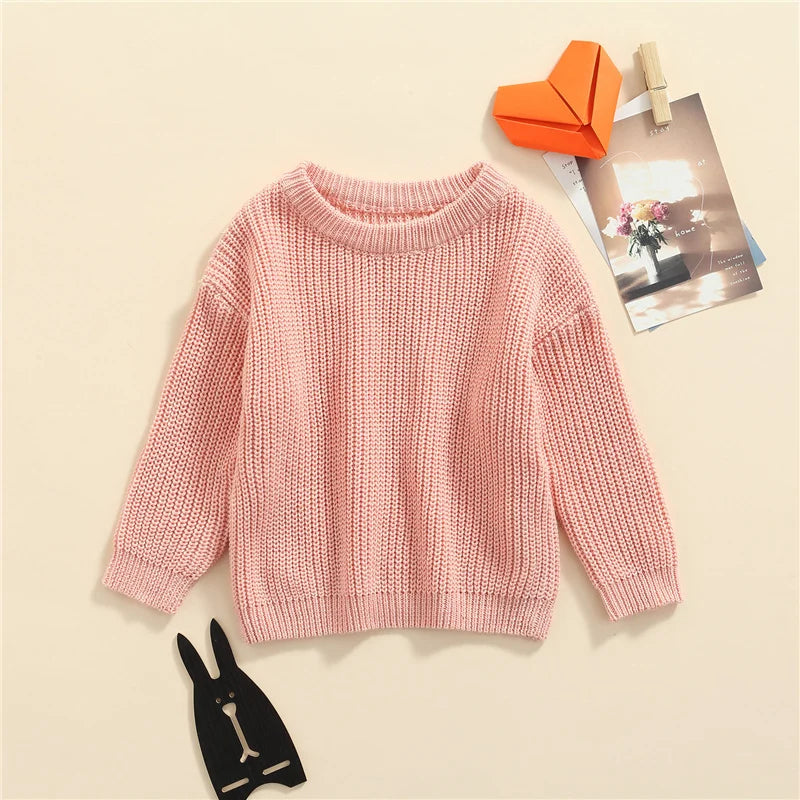 Suefunskry Newborn Unisex Knitted Long Sleeve Sweater